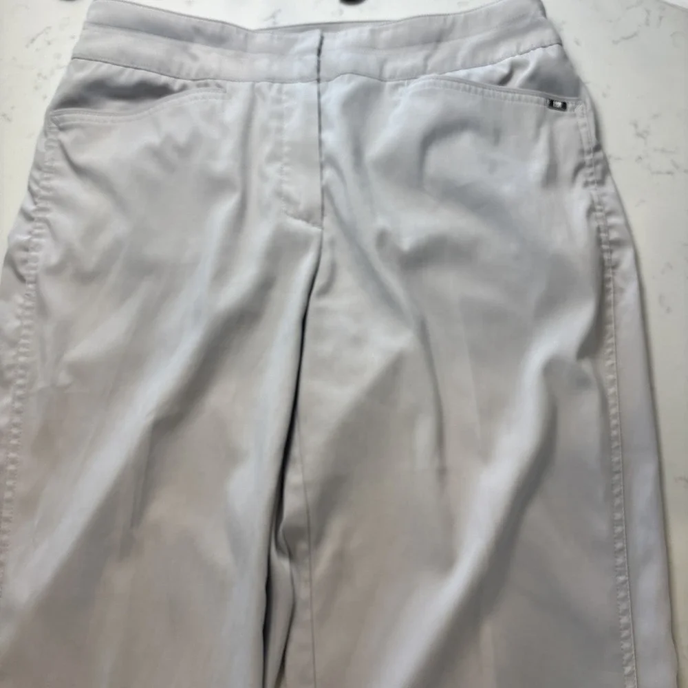 Tail Performance Golf Pants Women Sz 4 Career Stretch Preppy Light Gray Pockets - Picture 4 of 8